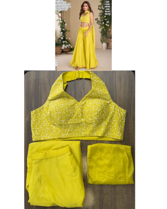 Bold Colour Readymade Partywear Three Piece Indo-Western Sets With Contemporary Charm