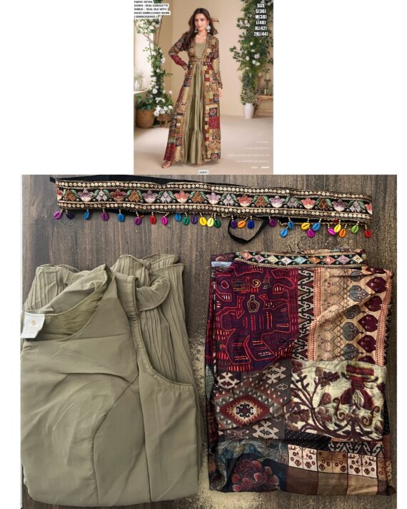 Party Look Exclusive Designer Indo-Western Style Jacket With Gown Collection