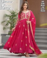 Star Georgette Sequence Designer Heavy Party Wear Gown With Dupatta