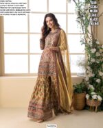 Presenting Latest Festival Collections Of : Crepe Silk Printed With Hand Work Salwar Suits