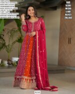 Blooming Fabric Long Anarkali Style Wedding Special Designer Look Readymade Gowns