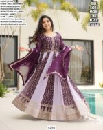 Blooming Fabric Long Anarkali Style Wedding Special Designer Look Readymade Gowns