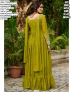 Shine Bright In Every Occasion! Luxurious Star Georgette Designer Gown With Dupatta