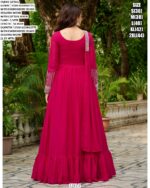 Shine Bright In Every Occasion! Luxurious Star Georgette Designer Gown With Dupatta