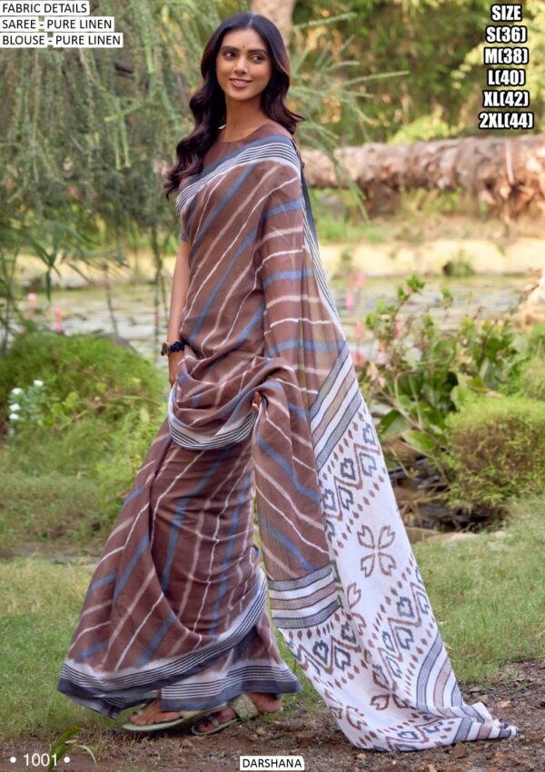 Upgrade Your Saree Collection With Our Elegant Pure Linen Un-Stitched Sarees