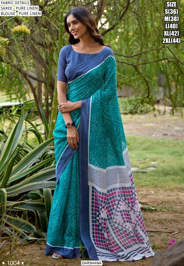 Upgrade Your Saree Collection With Our Elegant Pure Linen Un-Stitched Sarees