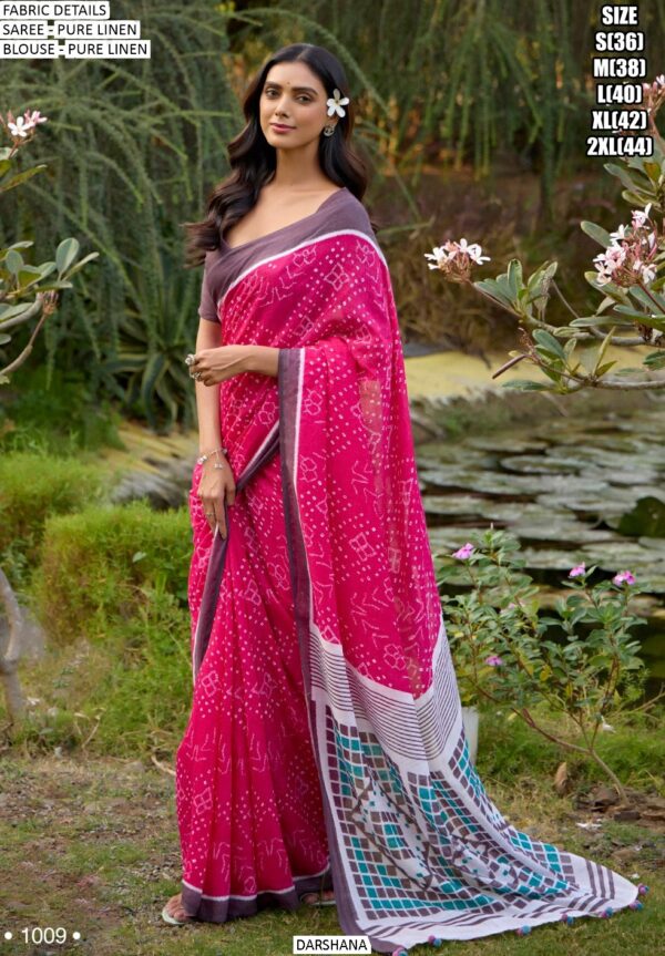 Upgrade Your Saree Collection With Our Elegant Pure Linen Un-Stitched Sarees