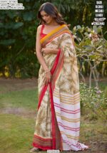 Upgrade Your Saree Collection With Our Elegant Pure Linen Un-Stitched Sarees