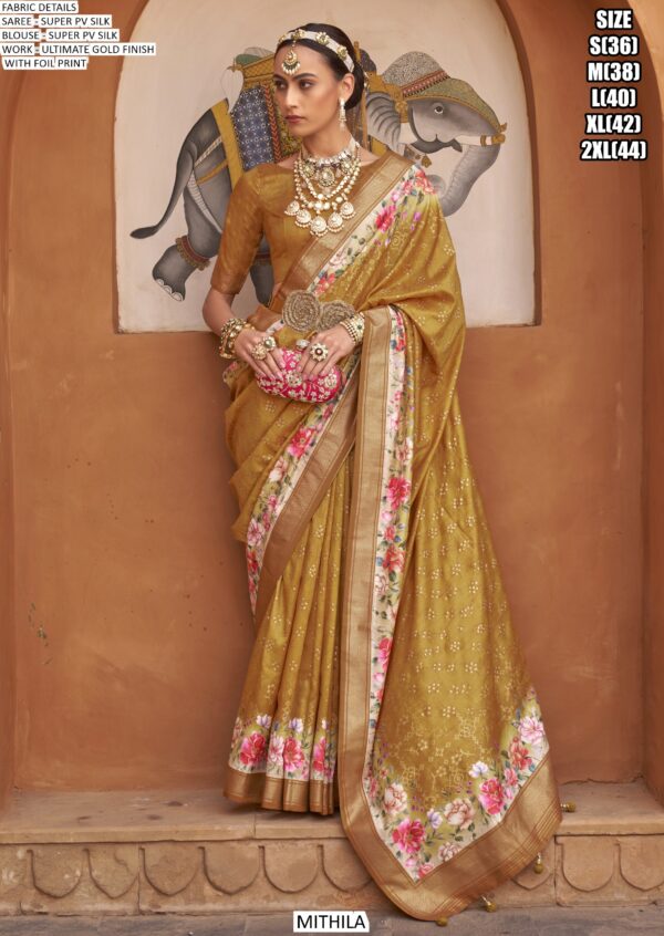 Mithila Catalogue Exclusive Designer Heavy Silk Wedding Wear Saree Collection