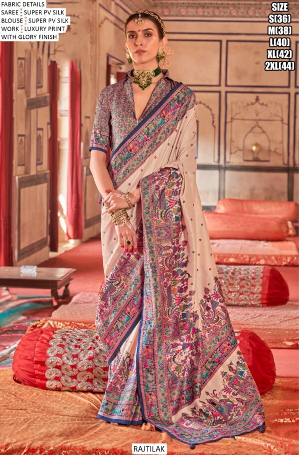 We Presents This Super P.V Silk Festival Wear Indian Sarees Catalogue