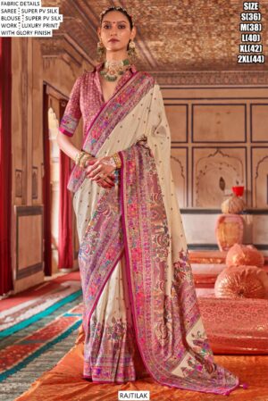 We Presents This Super P.V Silk Festival Wear Indian Sarees Catalogue