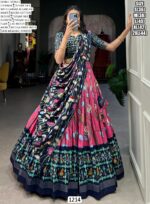 Latest Tussar Silk Lehenga Choli With Beautiful Dupatta For Women Festival Wear