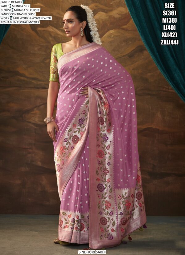 Reflect Timeless Elegance With This Munga Silk Traditional Designer Wedding Sarees