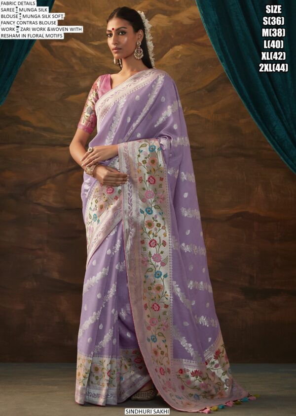 Reflect Timeless Elegance With This Munga Silk Traditional Designer Wedding Sarees