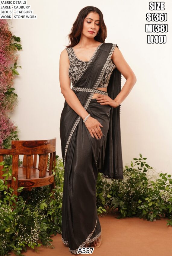 We Showcases A357 Party Look Aesthetic One Minute Saree Collection