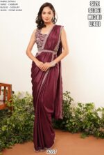 We Showcases A357 Party Look Aesthetic One Minute Saree Collection