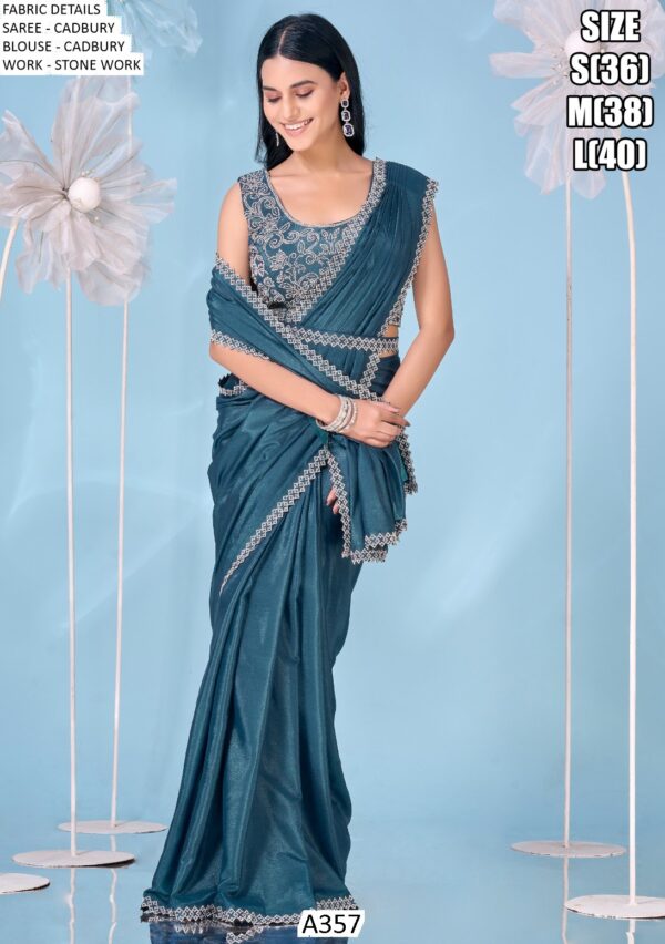 We Showcases A357 Party Look Aesthetic One Minute Saree Collection