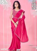 We Showcases A357 Party Look Aesthetic One Minute Saree Collection