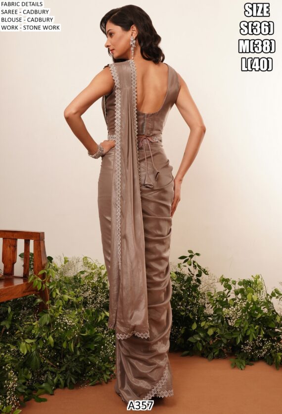 We Showcases A357 Party Look Aesthetic One Minute Saree Collection