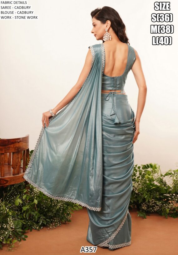 We Showcases A357 Party Look Aesthetic One Minute Saree Collection