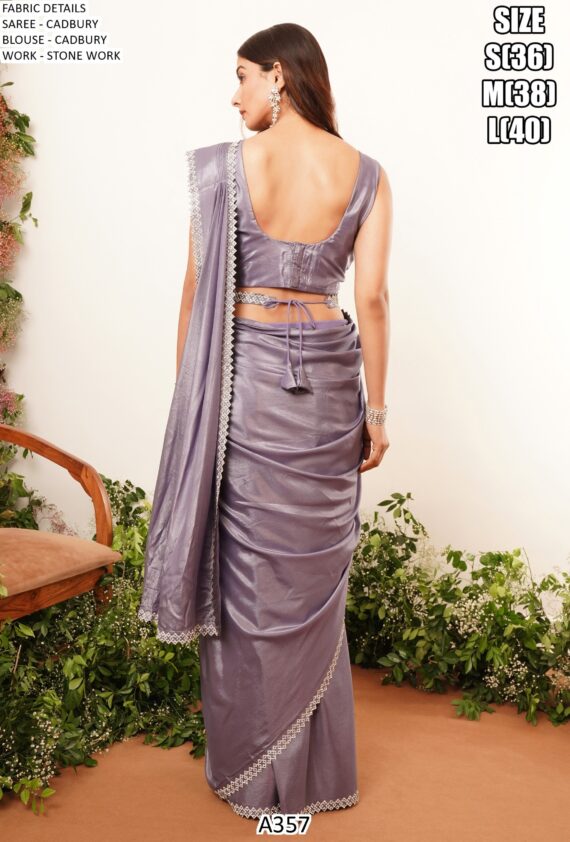 We Showcases A357 Party Look Aesthetic One Minute Saree Collection