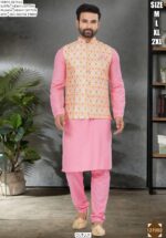 Outluk Wedding Collection, Readymade Heavy Cotton Men's Kurta Pajama And Koti