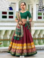 Presenting A Latest Patola Printed Lehenga Choli For Festive Season To Charm Your Look!