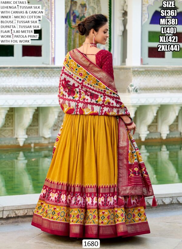 Presenting A Latest Patola Printed Lehenga Choli For Festive Season To Charm Your Look!
