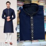 Traditional Heavy Silk Jacquard Embroidery Work Men's Kurta Pajama Collection