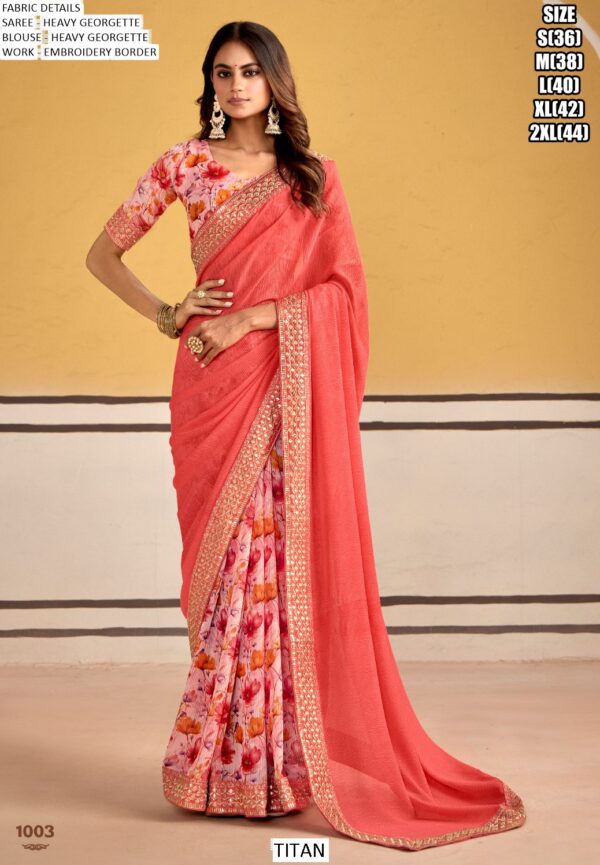 Presenting New Heavy Georgette Printed Saree Collection For Elegant Parties