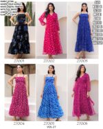 Heavy Flared Georgette Digital Printed Fancy Party Look Ladies Maxi Gowns