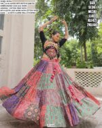 Unleash Your Garba Glam With Our Multi Colour Cotton Printed Navratri Chaniya Choli