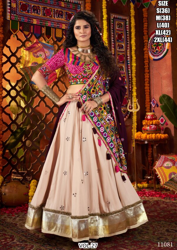 Charismatic Multi-Colour Viscose Cotton Designer Lehenga Choli For This Navratri