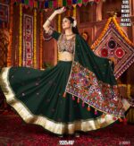Charismatic Multi-Colour Viscose Cotton Designer Lehenga Choli For This Navratri