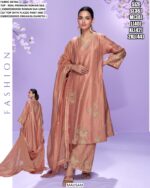 Wedding Or Party Wear Roman Silk Designer Long Cut Readymade Salwar Suits