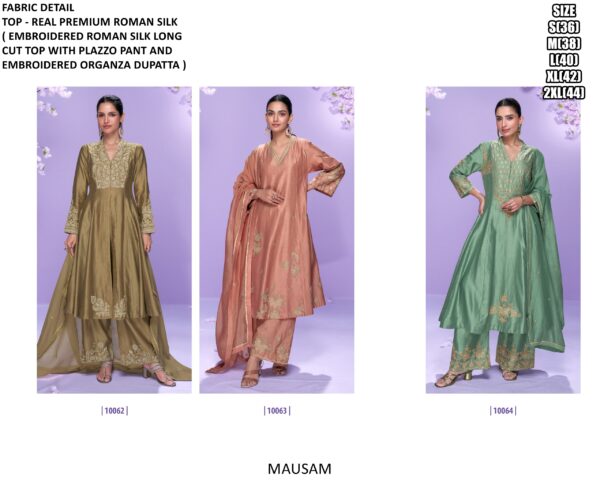 Wedding Or Party Wear Roman Silk Designer Long Cut Readymade Salwar Suits