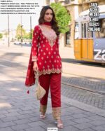 Mumtaz Catalogue Series 10029 To 10031 Simar Silk Heavy Embroidered Readymade Salwar Suits