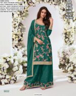 We Launch New Catalogue Floral Embroidered Heavy Premium Chinon Festive Wear Plazo Suits
