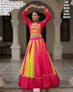 Navratri Nights, Twirl In Style! Roman With Attractive Combination Of Mirror Lace Embellished Work Lehenga Choli