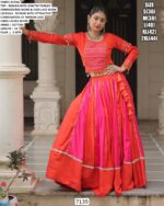 Navratri Nights, Twirl In Style! Roman With Attractive Combination Of Mirror Lace Embellished Work Lehenga Choli