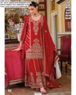Heavy Chinon Embroidery Wedding Wear Designer Readymade Salwar Suit Collection