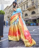 Presenting This New Poly Gaji Digital Printed Party Wear Saree Collection 2025