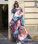 Presenting This New Poly Gaji Digital Printed Party Wear Saree Collection 2025