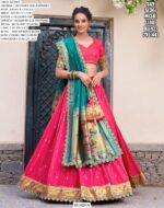 Captivate Hearts And Turn Heads In Our Jacquard Silk Paithani Lehenga Choli