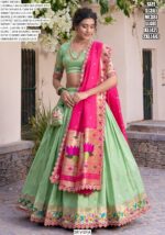 Captivate Hearts And Turn Heads In Our Jacquard Silk Paithani Lehenga Choli