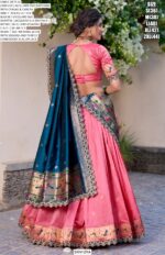 Captivate Hearts And Turn Heads In Our Jacquard Silk Paithani Lehenga Choli