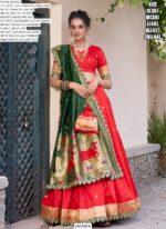 Captivate Hearts And Turn Heads In Our Jacquard Silk Paithani Lehenga Choli