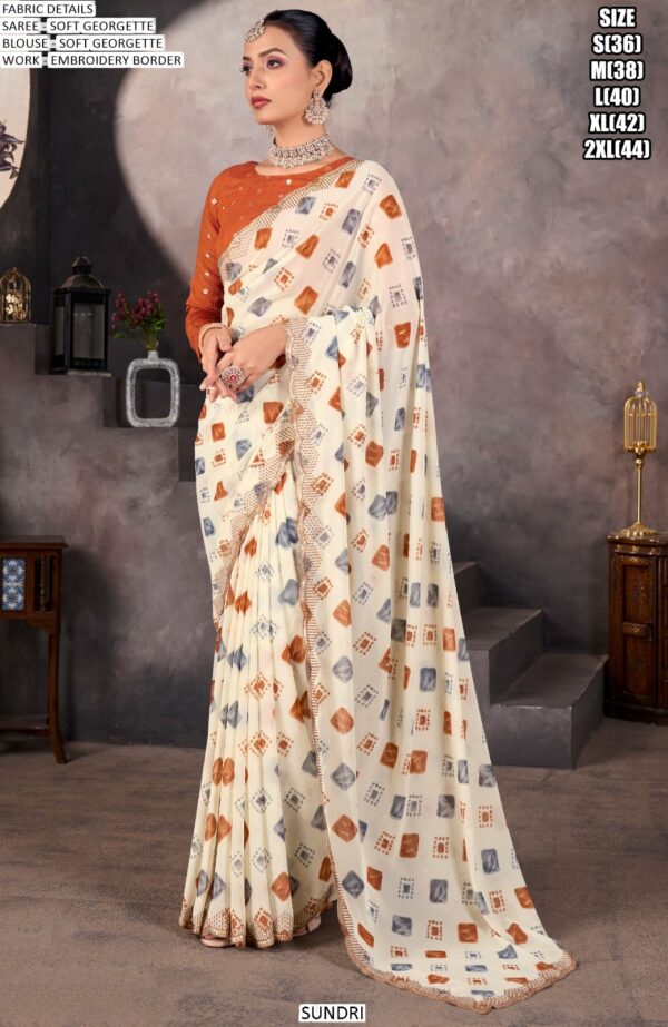 Shop For Beautiful Printed Soft Georgette Sarees That Fits Every Occasions