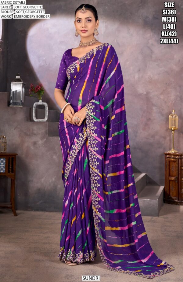 Shop For Beautiful Printed Soft Georgette Sarees That Fits Every Occasions