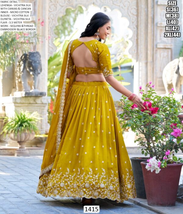 Haldi Ceremony Special This Breathtaking Mustard Yellow Designer Lehenga Choli